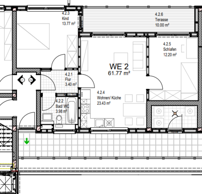 Grundriss Kissinger Str. 32, DG rechts